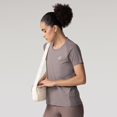 Camiseta Feminina ASICS Manga Curta Respirável - Foto 1