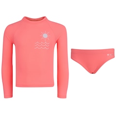 Conjunto Infantil Oxer Camiseta Manga Longa + Sunkini com Proteção UV Menina - Foto 1