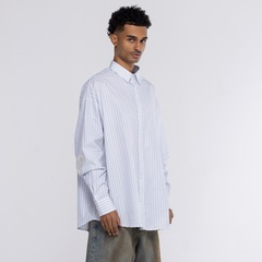 Camisa Piet Manga Longa Cotton Striped Long Sleeve - Foto 4