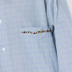 Camisa Piet Manga Curta Cotton Plaid Short Sleeve Shirt - Foto 6