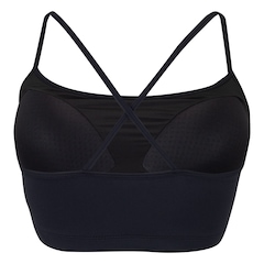 Top Fitness com Bojo Fixo ASICS Logo Alça Cruzada Baixa Sustentação Adulto - Video 1