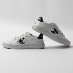 Tênis Cariuma Salva White Leather Black Logo - Foto 7
