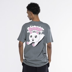 Camiseta Ripndip Manga Curta Leaping Kitty - Foto 4