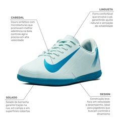 Chuteira Futsal Infantil Nike Mercurial Vapor 16 Club - Foto 3