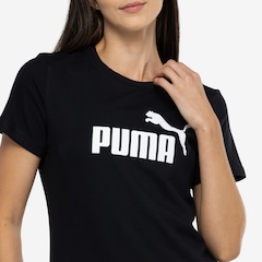 Camiseta Feminina Puma Manga Curta ESS Tee Logo - Foto 3