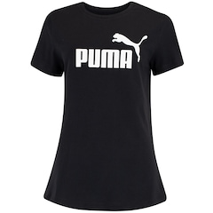 Camiseta Feminina Puma Manga Curta ESS Tee Logo - Foto 1