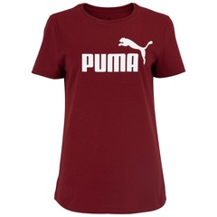 Camiseta Feminina Puma Manga Curta ESS Tee Logo - Foto 1