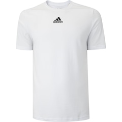 Camiseta Masculina adidas Manga Curta Mescla Logo - Foto 1