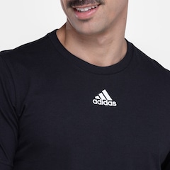 Camiseta Masculina adidas Manga Curta Mescla Logo - Foto 3