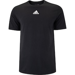 Camiseta Masculina adidas Manga Curta Mescla Logo - Foto 1