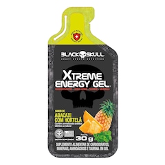Xtreme Energy Gel Black Skull Abacaxi com Hortelã 30 g - Foto 1