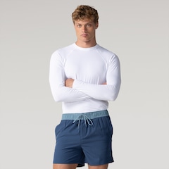 Bermuda Masculina Oxer Swim Liso Contraste - Foto 3