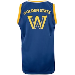 Kit de Uniforme do Golden State Warriors Infantil Braziline NBA Camiseta Regata + Calção - Foto 3