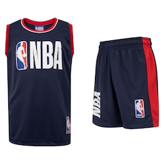 Kit de Uniforme Infantil Braziline NBA Camiseta + Calção - Foto 1