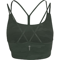 Top Fitness com Bojo Removível Oxer Camuflado Premium Baixa Sustentação Adulto - Foto 2