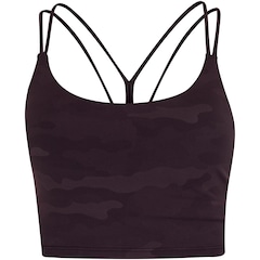Top Fitness com Bojo Removível Oxer Camuflado Premium Baixa Sustentação Adulto - Foto 7