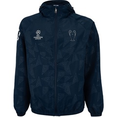 Jaqueta Corta-Vento UEFA Champions League com Capuz Masculina - Foto 1