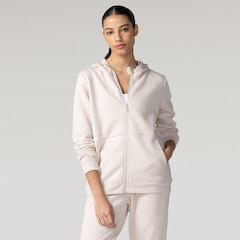 Jaqueta de Moletom Feminina Oxer com Capuz Bex Selado - Foto 1