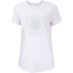 Camiseta Feminina Oxer Manga Curta Estampada Refletivo - Foto 1