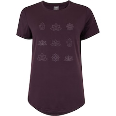 Camiseta Feminina Oxer Manga Curta Estampada Refletivo - Foto 1
