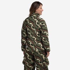 Jaqueta Puffer Feminina Farm Nylon Forrada Lenço Tucano Gráfico - Foto 3