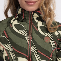 Jaqueta Puffer Feminina Farm Nylon Forrada Lenço Tucano Gráfico - Foto 7