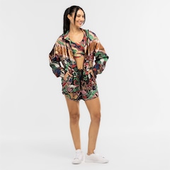 Short Farm Nylon Floresta Cor Bolso Selado Feminino - Foto 3