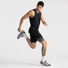 Bermuda Masculina ASICS Malha 2 em 1 Elástico Logo - Foto 3