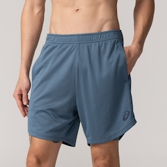 Bermuda Masculina ASICS Malha 2 em 1 Elástico Logo - Foto 2