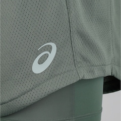 Bermuda Masculina ASICS Malha 2 em 1 Elástico Logo - Foto 3