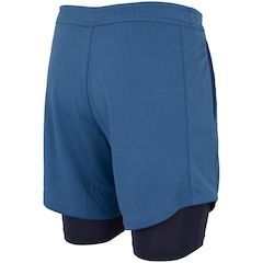 Bermuda Masculina ASICS Malha 2 em 1 Elástico Logo - Foto 2