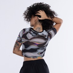 Blusa Cropped adidas Mesh BBT Pride - Foto 5