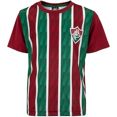 Kit de Uniforme do Fluminense Infantil Braziline Mini Craque Camiseta + Calção - Foto 2