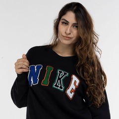 Blusa de Moletom Nike Club BB Crew - Foto 5