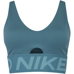 Top Fitness com Bojo Removível Nike Média Sustentação Indy Plung Bra Bold Adulto - Foto 1