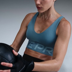 Top Fitness com Bojo Removível Nike Média Sustentação Indy Plung Bra Bold Adulto - Foto 4