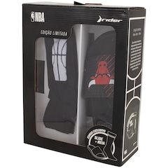 Chinelo Rider Chicago Bulls NBA Jam II Slide Adulto + Meia Cano Alto - Foto 10