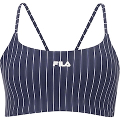 Top Fitness com Bojo Removível Fila Média Sustentação Future Sports Pinstripes Flow Adulto - Foto 1