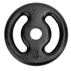 Anilha de Ferro Oxer 3 kg Vazada - Foto 1