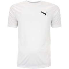 Camiseta Masculina Puma Manga Curta Active Small Logo Tee - Foto 1