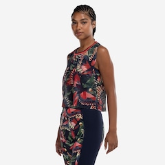 Blusa Cropped Feminina Farm Voo Pássaros Tela - Foto 3