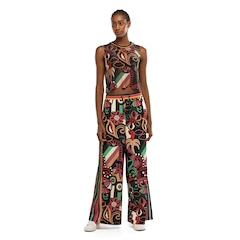 Blusa Cropped Feminina Farm Tela Floresta de Cor - Foto 2