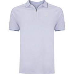 Camisa Polo ASICS Zíper Selado - Masculina - Foto 1