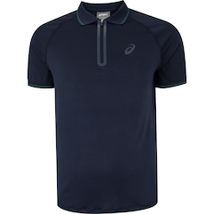 Camisa Polo ASICS Zíper Selado - Masculina - Foto 1