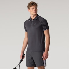 Camisa Polo ASICS Zíper Selado - Masculina - Foto 1