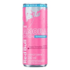 Energético Red Bull The Amora Edition Sem Açúcar Frutas Vermelhas - 250ml - Foto 1