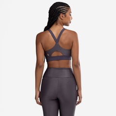 Top Fitness com Bojo Removível Vestem Média Sustentação Emma Adulto - Foto 3