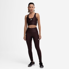 Calça Legging Feminina ASICS Brilho Cós Alto Média Compressão - Foto 5