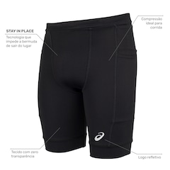 Bermuda ASICS Run Science 5 Bolsos Masculina - Foto 1