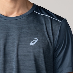 Camiseta Masculina ASICS Manga Curta Mesh Respirável Antiodor - Foto 4